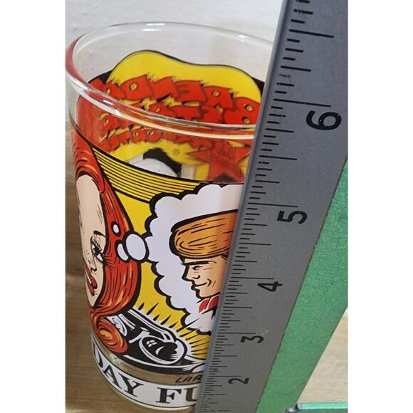 Vintage Brenda Starr Reporter Glass “The Sunday Funnies” Comic 1976 Libbey 5 3/4 - Picture 5 of 6